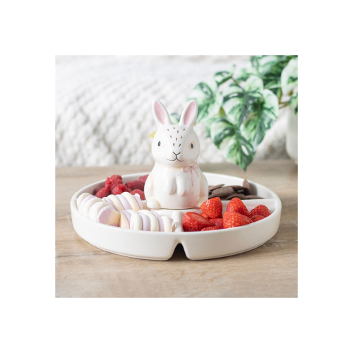Bunny Chip & Dip Snack Dish Bunny Chip & Dip Snack Dish
