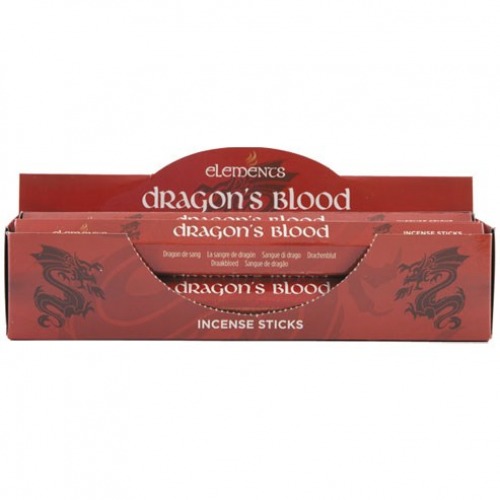 Set of 6 Packets of Elements Dragon's Blood Incense Sticks