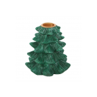 Green Fir Tree Candle Holder with Taper Candle