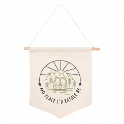 Happy Camper Hanging Fabric Flag Happy Camper Hanging Fabric Flag