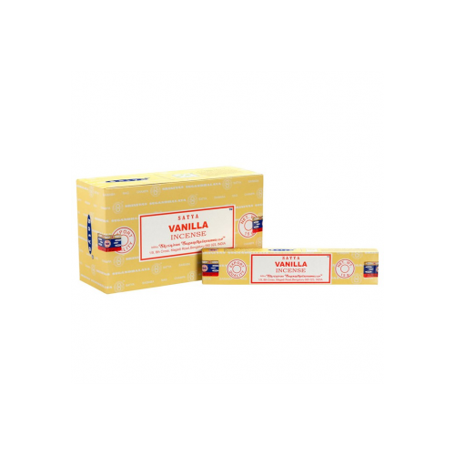 Set of 12 Vanilla Incense Sticks by Satya (12/50) Set of 12 Vanilla Incense Sticks by Satya (12/50)