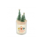 Merry and Bright Bauble Cinnamon & Spice Glass Candle with Tree Merry and Bright Bauble Cinnamon & Spice Glass Candle with Tree