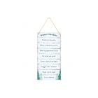 Winter Wonderland Checklist Hanging Sign