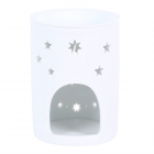 White Sun and Moon Cut Out Oil Burner and Wax Warmer White Sun and Moon Cut Out Oil Burner and Wax Warmer