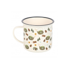 Camping Print Enamel Mug Camping Print Enamel Mug