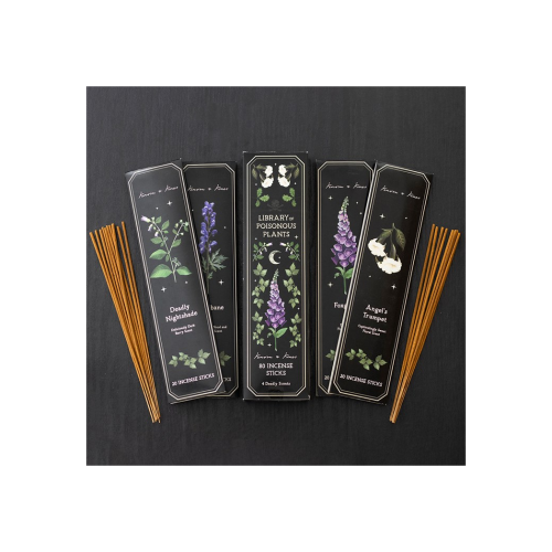Set of 4 Poisonous Plants Incense Stick Packs