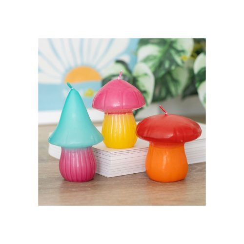 Set of 3 Mushroom Shaped Candles Set of 3 Mushroom Shaped Candles