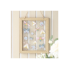 Floral Bug Print Glass Wall Hanging