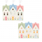 Pastel House Incense Cone Burner and Tealight Holder Pastel House Incense Cone Burner and Tealight Holder