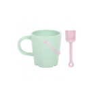 Pastel Bucket Mug with Spade Spoon