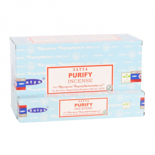 Set of 12 Purify Incense Sticks by Satya (12/50) Set of 12 Purify Incense Sticks by Satya (12/50)