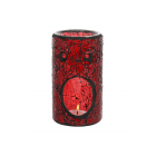 Red Pillar Crackle Glass Oil Burner and Wax Warmer