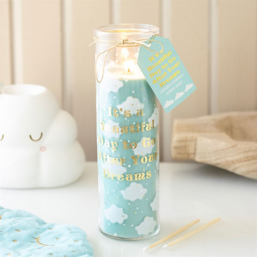 Cloud Print Lavender & Chamomile Tube Candle Cloud Print Lavender & Chamomile Tube Candle