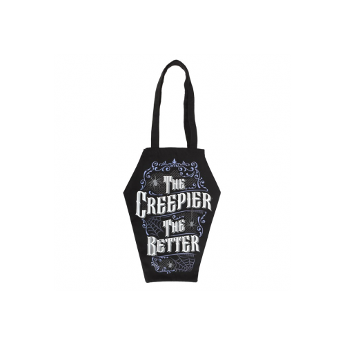 The Creepier the Better Coffin Shaped Tote Bag