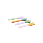 Set of 4 Pastel Glass Dessert Spoons Set of 4 Pastel Glass Dessert Spoons
