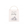 Joy of Christmas Penguin Family Hanging Sign