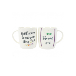 Set of 2 She Said Yes Mugs Set of 2 She Said Yes Mugs