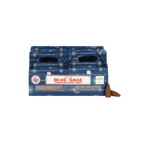 Set of 6 Blue Sage Backflow Incense Dhoop Cones by Satya (6/30) Set of 6 Blue Sage Backflow Incense Dhoop Cones by Satya (6/30)