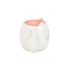 White Cat Shaped Mug