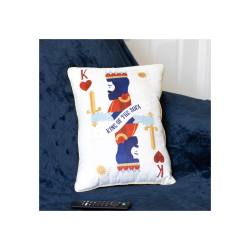 King of the Sofa Playing Card Cushion King of the Sofa Playing Card Cushion