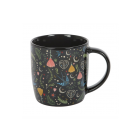 Black Midnight Bloom Print Mug
