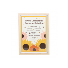 How to Celebrate the Summer Solstice Framed Wall Art Print How to Celebrate the Summer Solstice Framed Wall Art Print