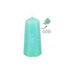 Luck Crystal Candle with Rough Green Aventurine Luck Crystal Candle with Rough Green Aventurine