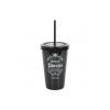 Deadly Poison Plastic Tumbler with Straw