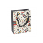23cm Medium Retro 80s Print Gift Bag