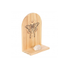 Natural Luna Moth Wooden Incense Holder Shelf Natural Luna Moth Wooden Incense Holder Shelf