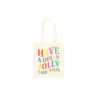 Holly Jolly Christmas Polyester Tote Bag Holly Jolly Christmas Polyester Tote Bag