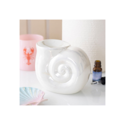 Pearlescent Spiral Shell Oil Burner Pearlescent Spiral Shell Oil Burner