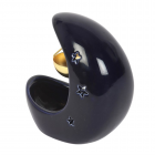 Blue Crescent Moon Hanging Oil Burner Blue Crescent Moon Hanging Oil Burner