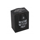 Resting Witch Face Stemless Wine Glass
