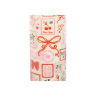 Valentine Postage Stamp Print Sparkling Rose Tube Candle