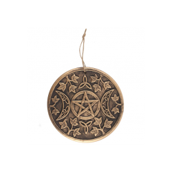 Bronze Terracotta Triple moon plaque Bronze Terracotta Triple moon plaque