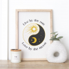 Yin Yang Framed Wall Art Print Yin Yang Framed Wall Art Print