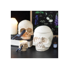 Skull Tealight Holder with Snake