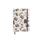 Retro 80s Print A5 Notebook