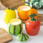 Watermelon Shaped Candle Jar Watermelon Shaped Candle Jar