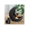 Black Crescent Moon Hanging Oil Burner Black Crescent Moon Hanging Oil Burner