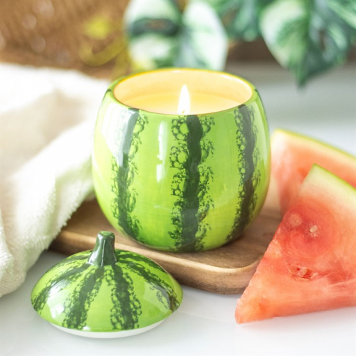Watermelon Shaped Candle Jar Watermelon Shaped Candle Jar