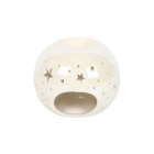 White Iridescent Star Oil Burner and Wax Warmer White Iridescent Star Oil Burner and Wax Warmer