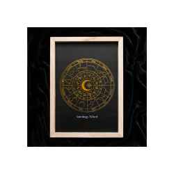 Black Astrology Wheel Framed Wall Art Print Black Astrology Wheel Framed Wall Art Print