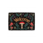Black Mushroom Welcome Doormat