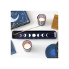 Blue Moon Phase Ceramic Incense Ash Catcher