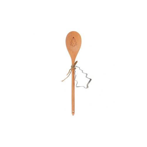 Christmas Tree Wooden Spoon Baking Set