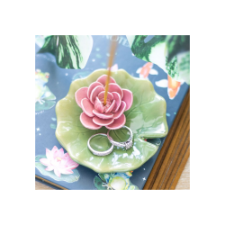 Lily Pad Trinket Dish and Incense Stick Holder Lily Pad Trinket Dish and Incense Stick Holder