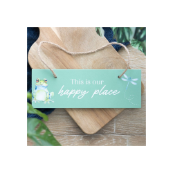 Light Green This is Our Happy Place Hanging Sign Light Green This is Our Happy Place Hanging Sign
