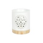 White Mandala Cut Out Oil Burner White Mandala Cut Out Oil Burner